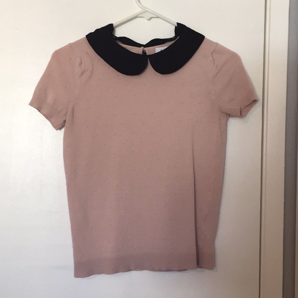 Pink sweater blouse